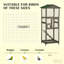 Volière à oiseaux intérieure et extérieure en bois avec 2 portes et plateau coulissant pratique