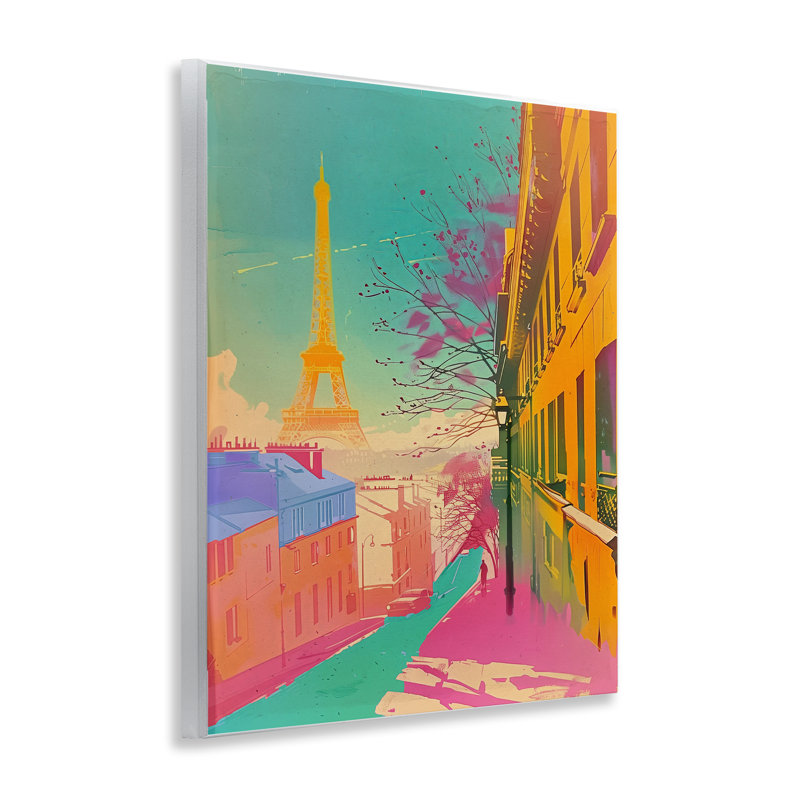 Abstract Paris Tower Wall Plaque Art by Sasha