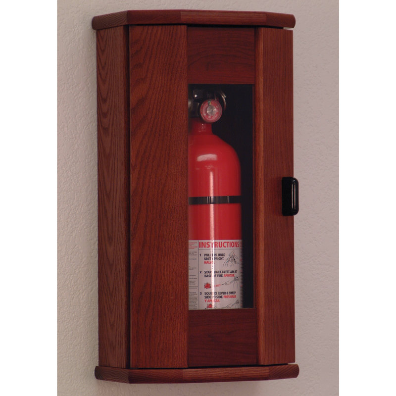 Extincteur d'armoire, Acajou, Taille de l'extincteur: 5 lb