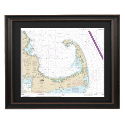 Cape Cod Bay | Nautical Chart | Framed Print