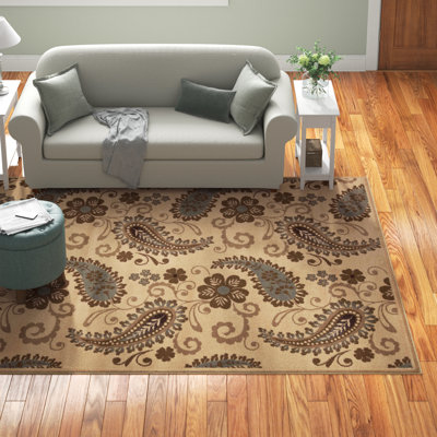 Zaria Modern Vintage Floral Power-Loomed Indoor Area Rug