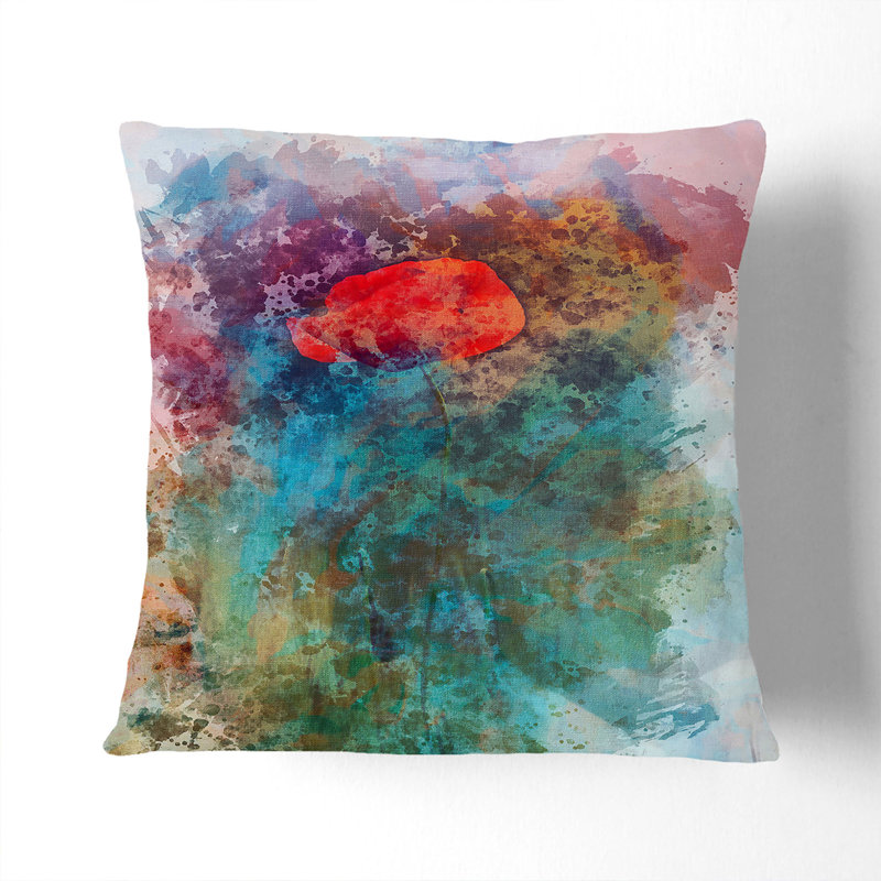 Abstract Square Throw Cushion, Black, 40 x 40 cm