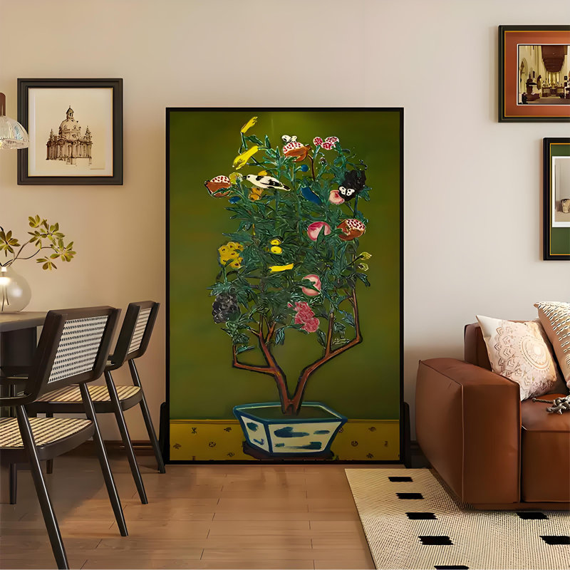 Paravent en pot, 70.87" H x 39.37" W x 1.57" D