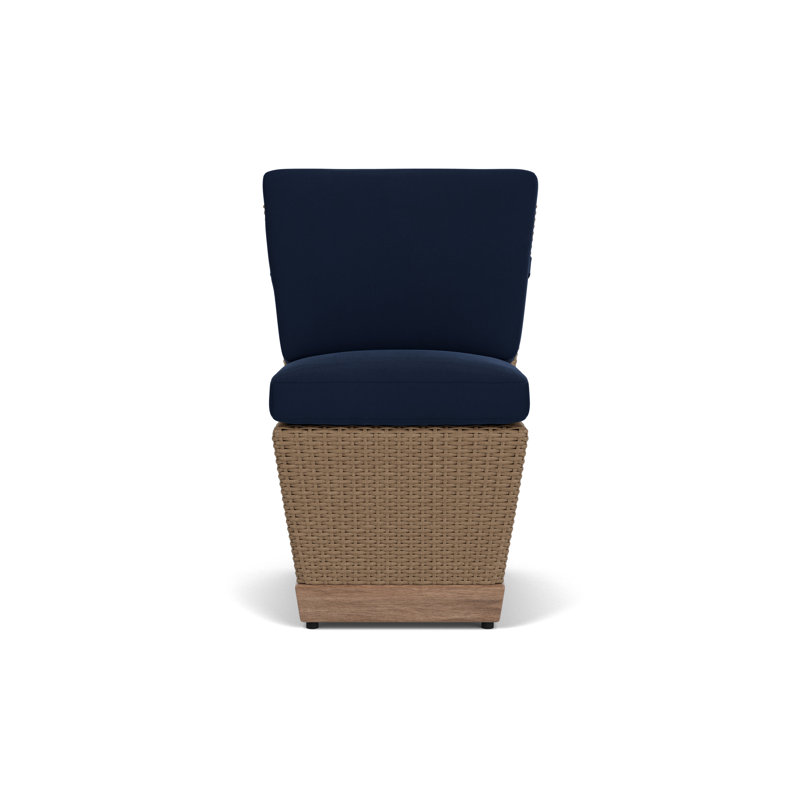 Charisma Outdoor Dining Side Chair, Decorline Navy