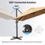 Parasol en porte-à-faux de patio 10 x 13 pi avec base lestée-399562147