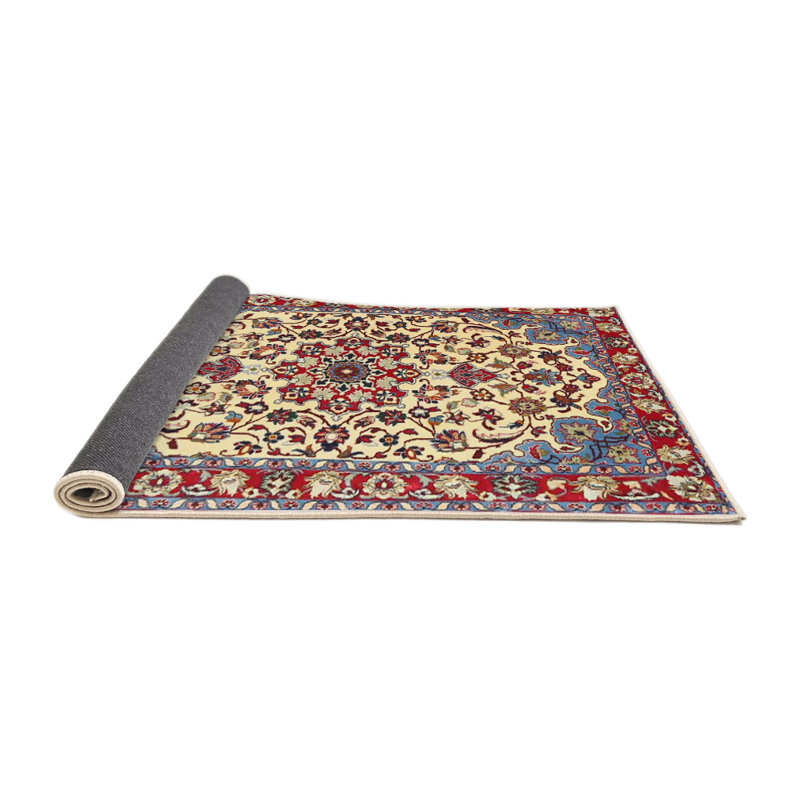 Tapis oriental rouge / jaune / bleu, Rond 6 pi