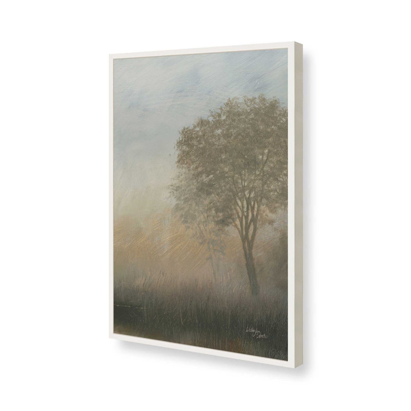 «Moon at Dusk Diptych II» par Wellington Studio, reproduction d'art, L 24 po x H 36 po, Blanc, Impression encadrée