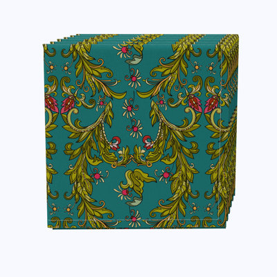 Catia 100% Cotton Floral Square Napkin