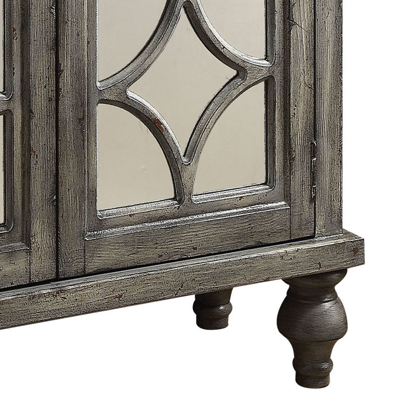 Console de rangement moderne gris