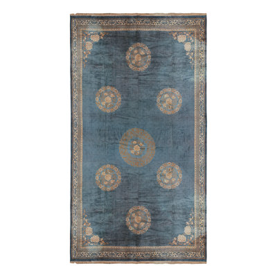 One-of-a-Kind 15'9x28' 1920s Wool Area Rug