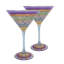 Guirlande mosaïque 7 oz. Verre à martini-12644490