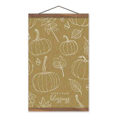 Toile murale citrouille