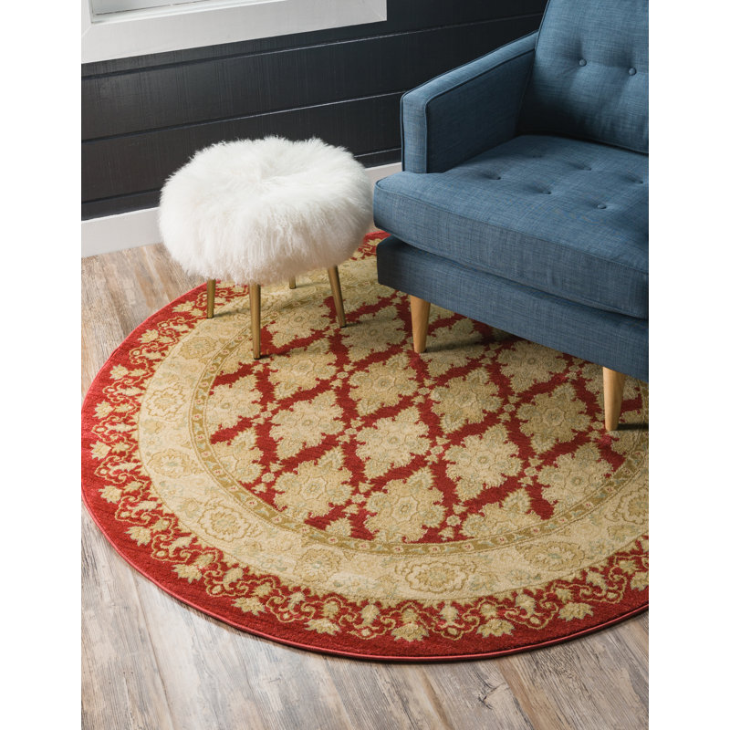 Moore Oriental Indoor Rug, Round 6'1"