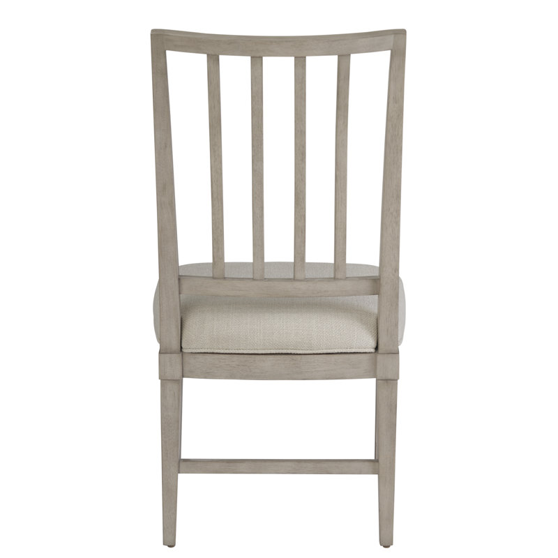 Coalesce Solid Wood Slat Back Side Chair, Gray