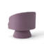 Fauteuil demi-tonneau pivotant en velours Murrow-1657574649