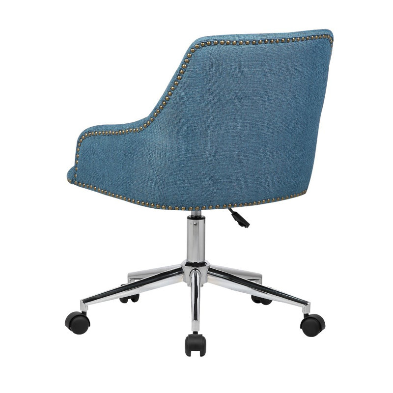 Chaise de travail Aanshi, Bleu sarcelle