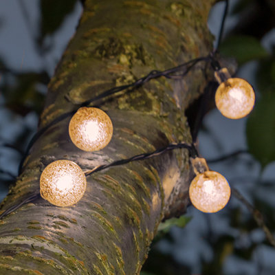 1085cm Solar Powered 60 - Bulb Mini String Light (End to End Connectable)