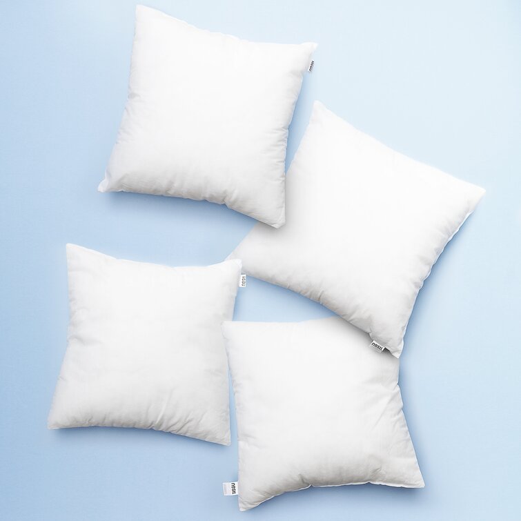 Down Alternative Hypoallergenic Pillow Insert Cotton Cover | 10x10 | 12x12 | 14x14 | 16x16 | 18x18 | 20x20 | 22X22 | 24x24 | Throw Pillow, Size: 24 x
