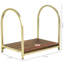 Juleny 42.9 cm W X 30 cm D Brass Tone Log Rack