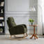 Chaise berçante moderne avec pieds en bois massif-1129424346