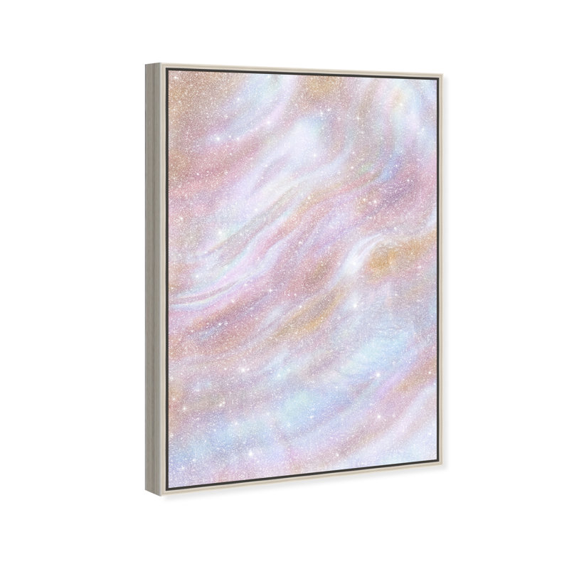 Iridescent Wave II Print by Oliver Gal, 16"H x 11"W, Silver Floater Frame