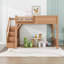 Lit mezzanine avec garde-robe et tablettes de rangement-338401688-338401764