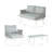 Mariano Steel 4-Pieces Coversation Set-43618003-43618002