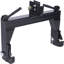 Attelage rapide pour tracteur, acier allié, monobloc, attelage 3 points, noir, capacité de 1360 kg pour une fixation facile des outils