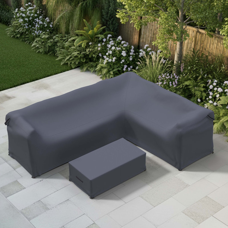Zeke Deep Seating Sectional Patio Conversation Sets Outdoor Furniture Covers