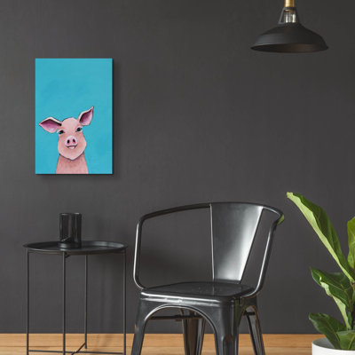 «Epic Art» Little Pig »par Lucia Stewart, art mural en verre acrylique