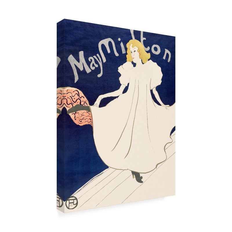 «May Milton», affiche sur toile par Picufy, H 47 po x l 35 po x P 2 po