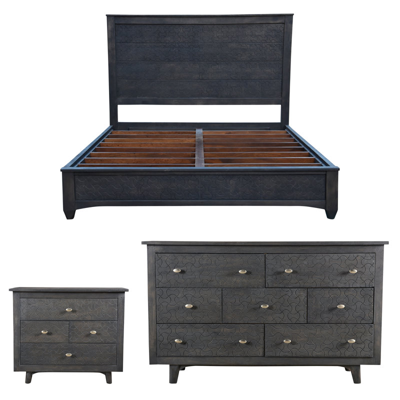 Endsley Solid Wood Piece Bedroom Set