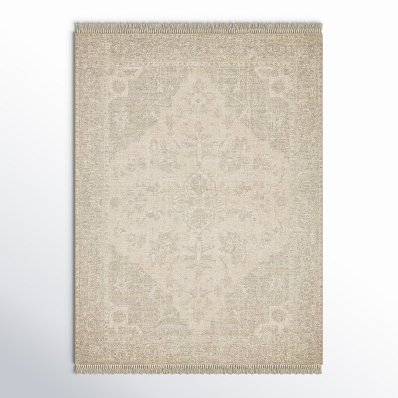 Jacarra Flatweave Oriental Indoor Rug, Square 1'6"