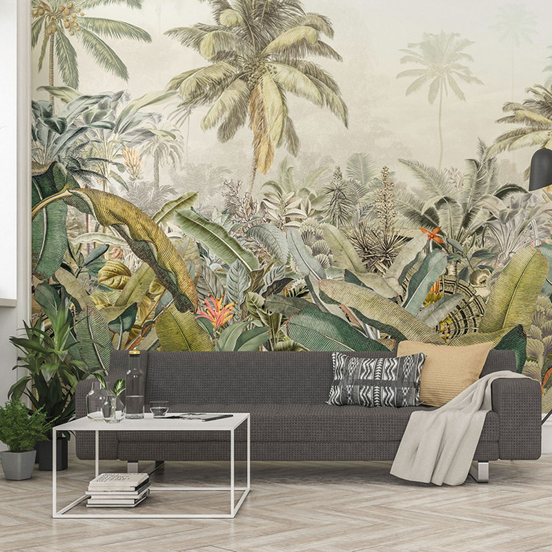 Papier peint amovible Banana Palm Trees, L 35,04 po x l 55 po