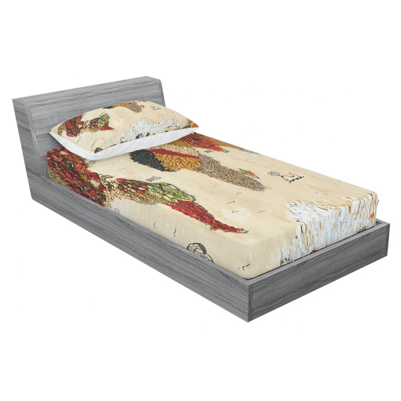 Microfiber Sheet Set, Twin Sheet Set with Fitted Sheet