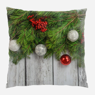 Canvas Outdoor Reversible Throw Pillow