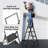 4 Step Ladder, Folding Step Stool with Wide Anti-Slip Pedal, 350lbs