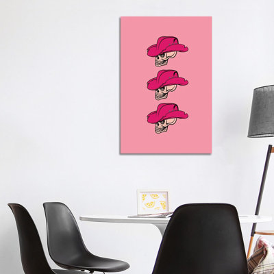 Skeleton Cowgirl 1 Piece Wall Art on Canvas