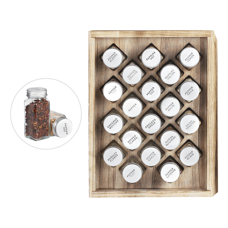 Freestanding Wood Spice Rack, Wood