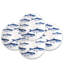 School Of Fish Porcelain Salad/Dessert Plate