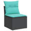 Ensemble de canapé de patio avec coussins 5 pièces Ebern Designs-317268007