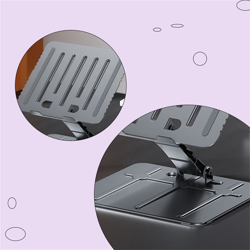 Support pour ordinateur portable, Gris