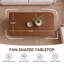 Table basse en noyer de 120 cm avec tablette de rangement ouverte, table basse moderne pour salon