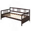 Lit de jour moderne en bois massif, multifonctionnel, taille simple, espresso-913446396-913446398