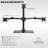 Quad Monitor Desk Stand