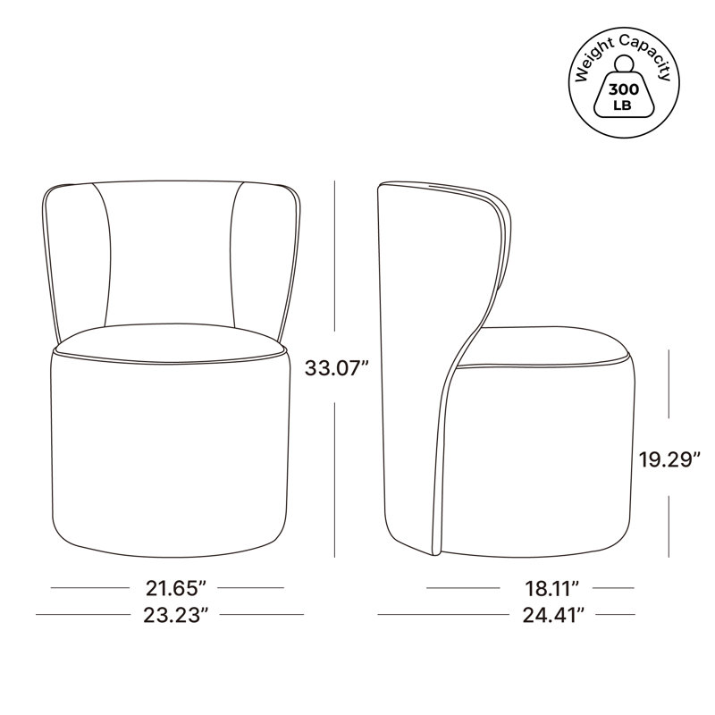 Luckett Upholstered Caster Dining Chair (Set of 2), Elite Sand