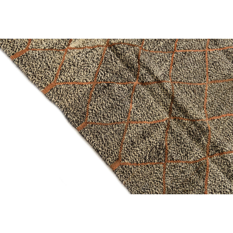 Tapis noir et blanc Ousley