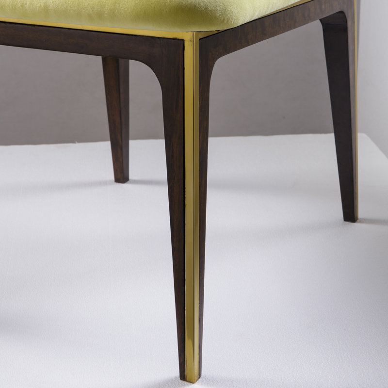 Chaise de salle à manger rembourrée silhouette