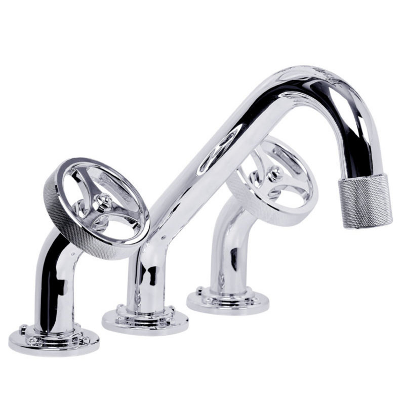 Argonaut Deck Mount Tub Filler, Chrome