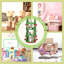 Johnson 4-Tier Christmas Tree Rotating Bookshelf, 360° Spinning Storage Tower